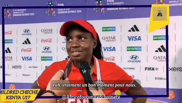 Coupe du Monde Féminine U17 République Dominicaine : La joie du coach de la #Kenya après la victoire contre le #Mexique