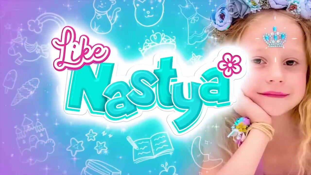Nastya and friends pretend to play at the Monster High school_HD