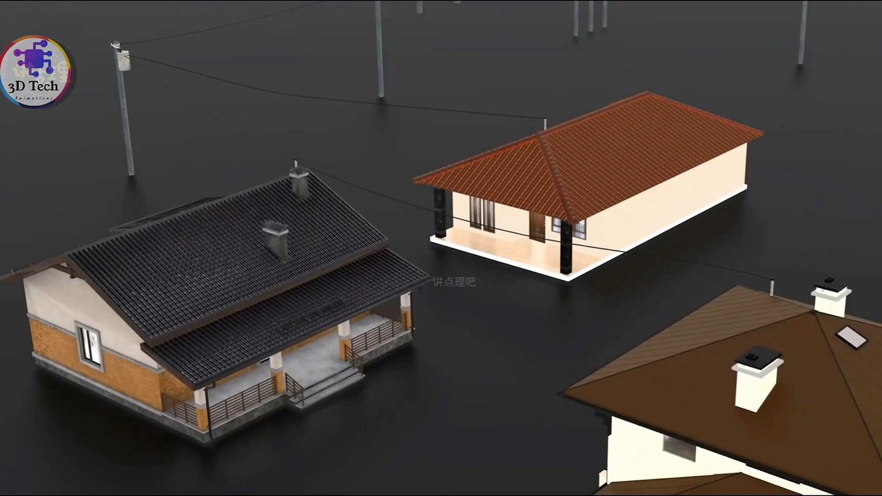 High Voltage Power Transmission Explained with 3D Animation