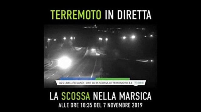 Terremoto: la scossa in diretta sull'autostrada e i controli a Balsorano