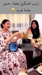 هيفاء حسين وزينب العسكري تجتمعان على إيقاع الطبلة