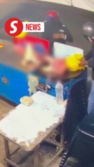 Two arrested for placing pig's head in food stall