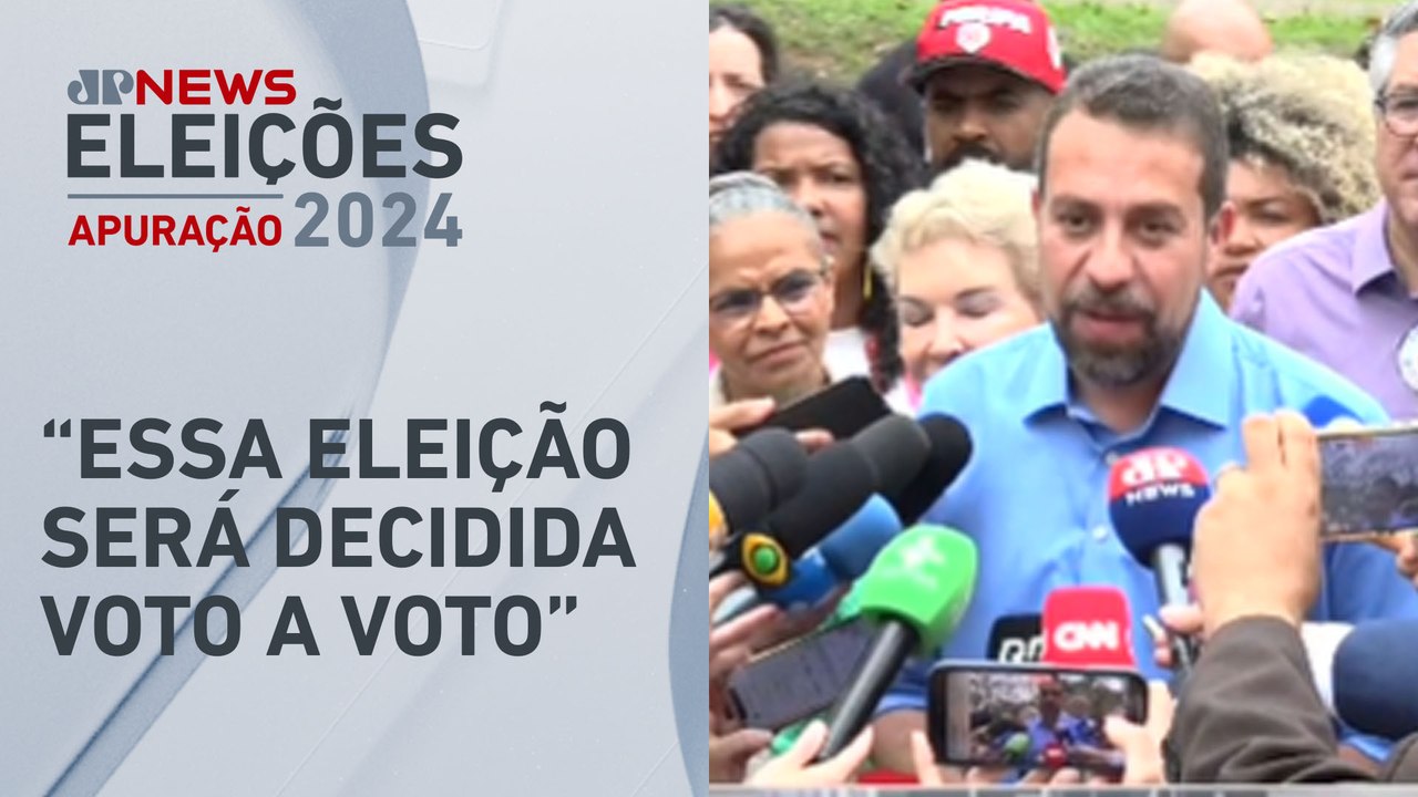 Boulos fala com imprensa após votar em São Paulo