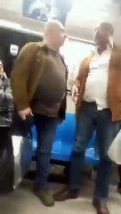 METRODA ARAP TURİST VE TÜRK VATANDAŞ ARASINDA KAVGA