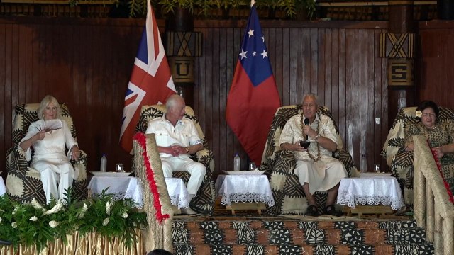 Rei Charles III prova bebida narcótica em cerimônia em Samoa