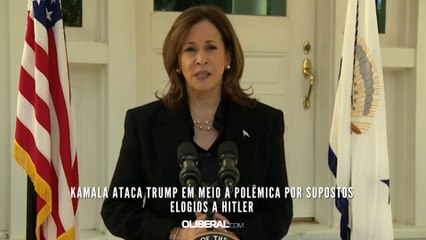 Kamala ataca Trump em meio a polêmica por supostos elogios a Hitler