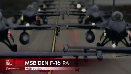 MSB paylaştı: Fil yürüyüşü yapan F-16 filosu