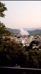 Explota coche bomba afuera de la Secretaría de Seguridad de Acámbaro