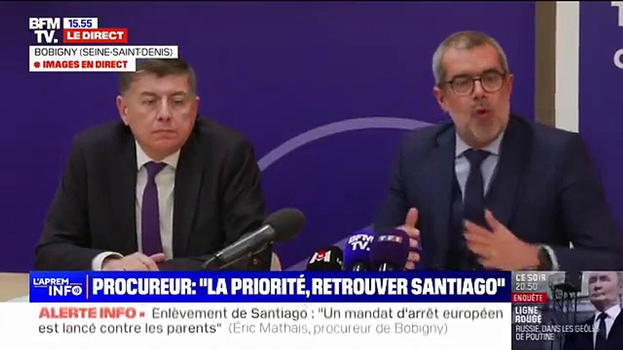 Enlèvement de Santiago - Procureur: "Nous sommes extrêmement préoccupés pour sa vie. Tout est fait pour le retrouver" - "Le nourrisson et ses parents n'ont à ce stade toujours pas été retrouvés en Belgique"