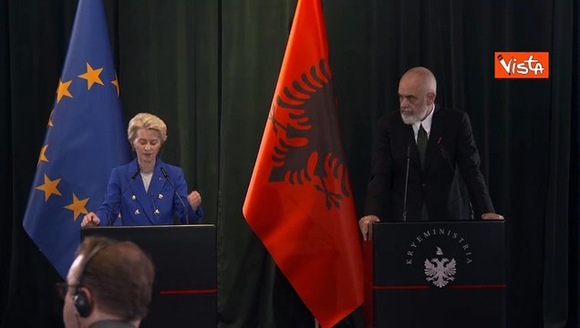 Migranti, von der Leyen: Accordo Italia-Albania bilaterale, monitoriamo e non commentiamo