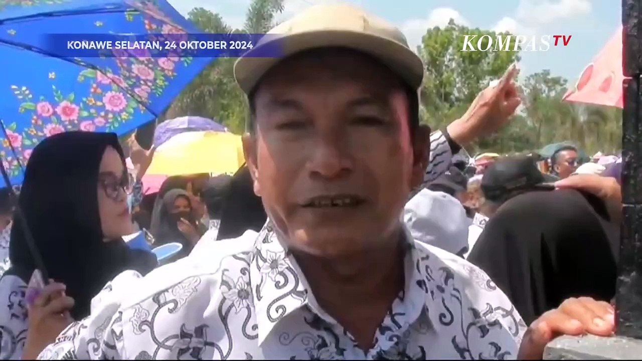 Para Guru Gelar Aksi Bela Supriyani Guru Honorer yang Dituduh Aniaya Anak Polisi di Konawe