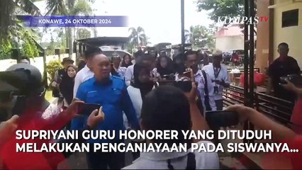 Begini saat Sidang Perdana Supriyani Guru Honorer yang Dituduh Pukul Anak Polisi di Konawe