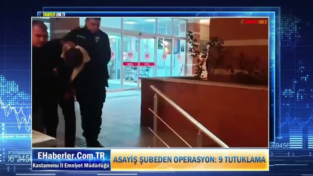 Kastamonu İl Emniyet Müdürlüğü Asayiş Operasyonu: 9 Tutuklama