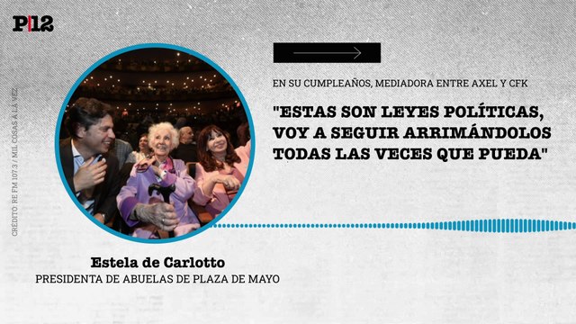 Parecían unos chicos : Estela contó cómo fue el encuentro entre Cristina Kirchner y Axel Kicillof