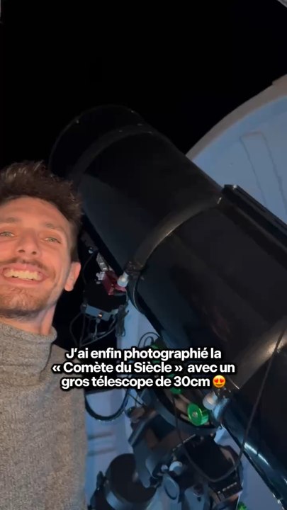 ENFIN JE L’AI EUE !!  La Comète du Siècle ! 9h de traitement, les larmes aux yeux … Je ne pouvais pas manquer cette comète, qui ne reviendra que dans … 80 000 ans
