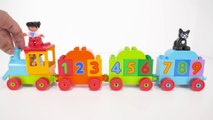 Learn Colors and Numbers with Lego Duplo Train - Toy Learning Video For Toddlers and Kids