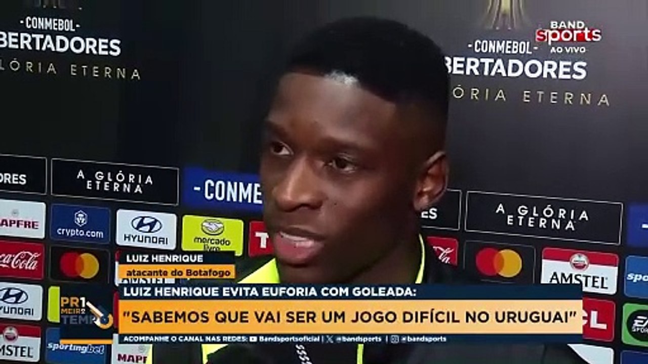 JOGADORES DO BOTAFOGO EVITAM EUFORIA PARA DUELO DE VOLTA CONTRA O PEÑAROL | PRIMEIRO TEMPO