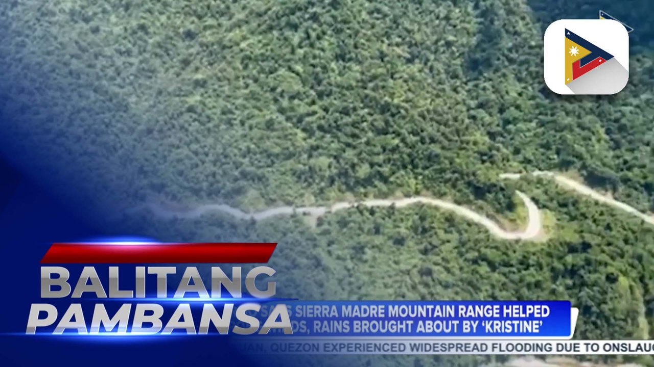 Isabela PDRRMO says Sierra Madre Mountain Range helped weaken strong winds, rains brought about by #KristinePH