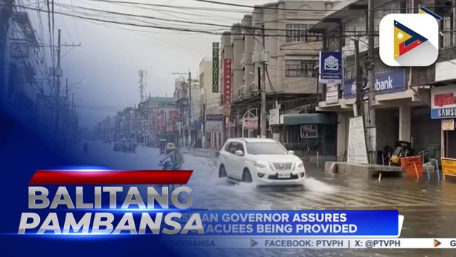 Residents of Lingayen, Dagupan in Pangasinan experienced flooding