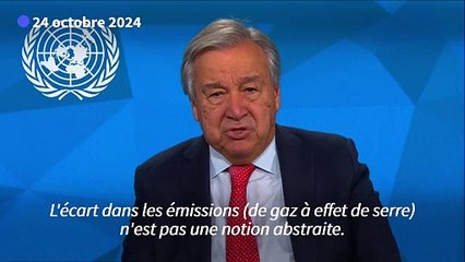 Le monde paie "un prix terrible" pour l'inaction climatique dit Guterres
