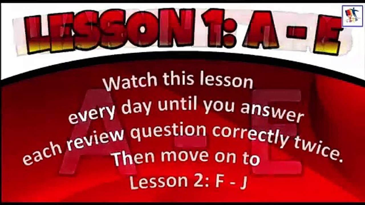 Recognizing Capital Letter (A To E)