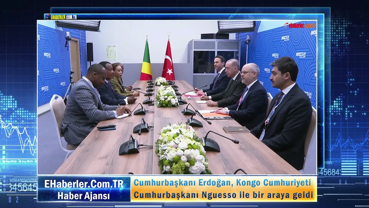 Cumhurbaşkanı Erdoğan, Kongo Cumhuriyeti Cumhurbaşkanı Nguesso ile bir araya geldi