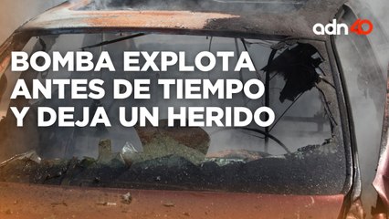 Delincuente resulta herido tras explosión de una bomba en Edomex