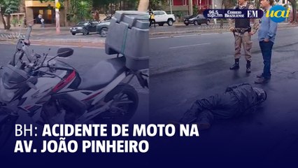 BH: acidente de moto na Av. João Pinheiro