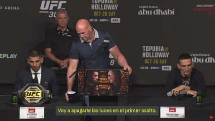 Topuria: “Será el KO más rápido de la historia, le arrancaré la cabeza”