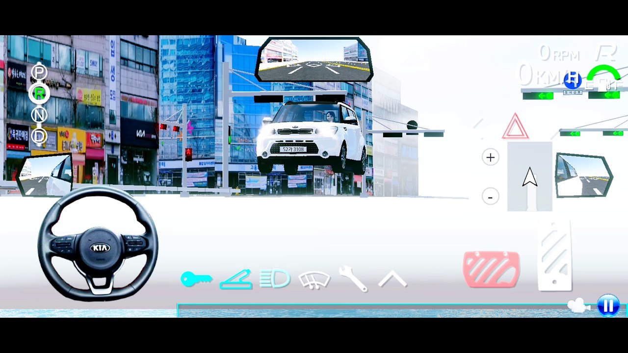 KIA car driving simulator 3D drawing