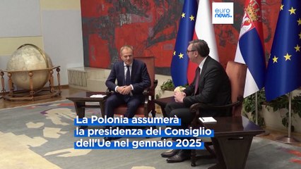 Il premier polacco Tusk dal presidente serbo Vučić: "L'Ue senza la Serbia non è completa"