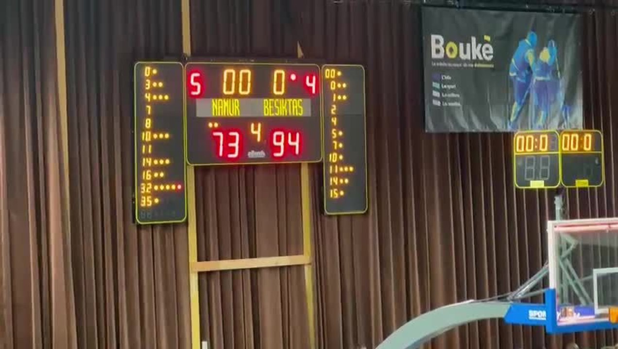 Les Namuroises battues à domicile par les turques du Besiktas