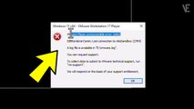 Fixed - VMware player unrecoverable error (mks) / VMware Workstation unrecoverable