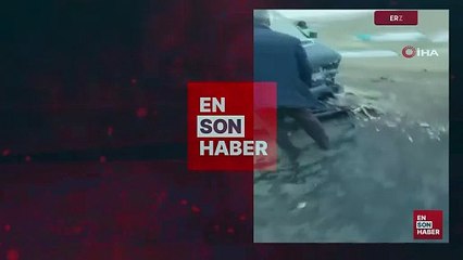 Erzurum'da Horasan’da öğrenci servisi ile kamyonet çarpıştı