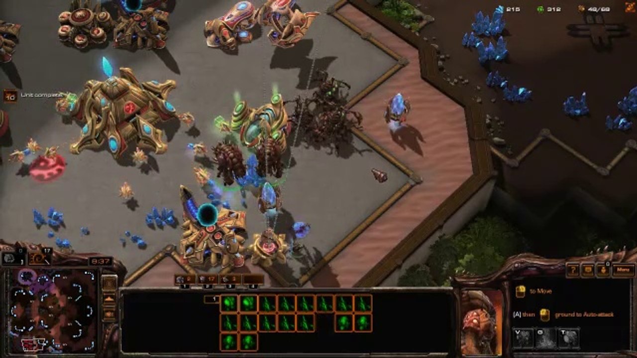 [StarCraft 2]No.0296--Great-Level ZERG vs Hard A.I, WIN[2-Base Ravager-Ling Attack]