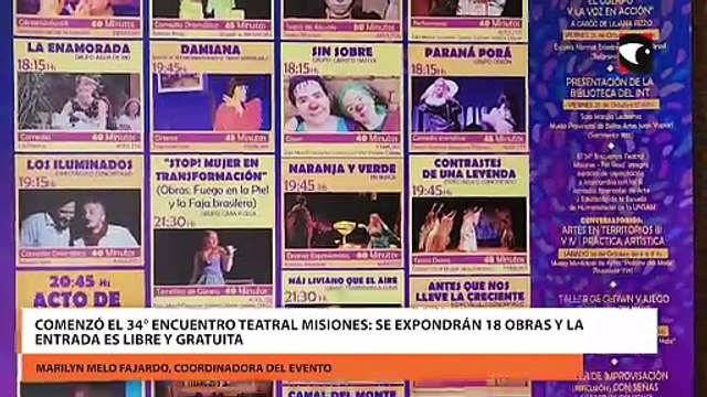 Comenzó el 34° Encuentro Teatral Misiones: se expondrán 18 obras y la entrada es libre y gratuita