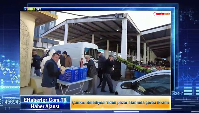 Çankırı Belediyesi'nden pazar alanında çorba ikramı