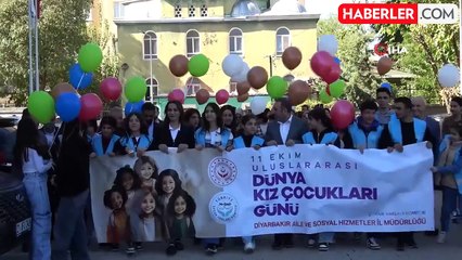 Diyarbakır'da 100 Kız Çocuğundan Farkındalık Yürüyüşü