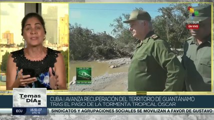 Avanza la recuperación en sectores de Cuba tras el paso del huracán Oscar