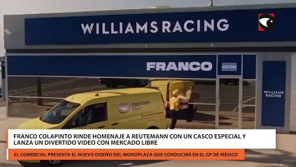 Franco Colapinto rinde homenaje a Reutemann con un casco especial y lanza un divertido video con Mercado Libre