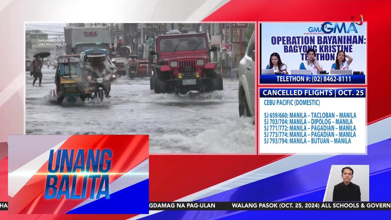 Ilang establisimyento, nagbukas sa kabila ng malakas na hangin at pag-ulang dulot ng Bagyong Kristine | Unang Balita