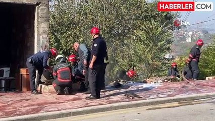 Metruk Yapıda Yangın, Doğalgaz Borusunu Patlattı