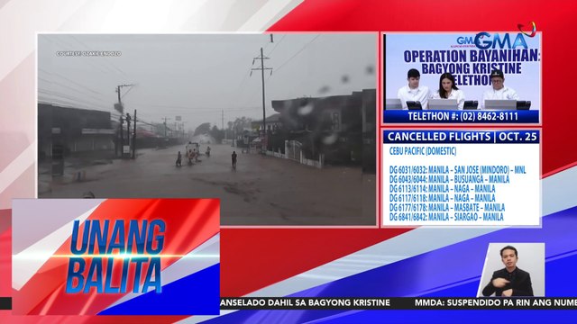 SSS members at pensioners na apektado ng Bagyong Kristine, puwedeng mag-avail ng salary at pension loans | Unang Balita