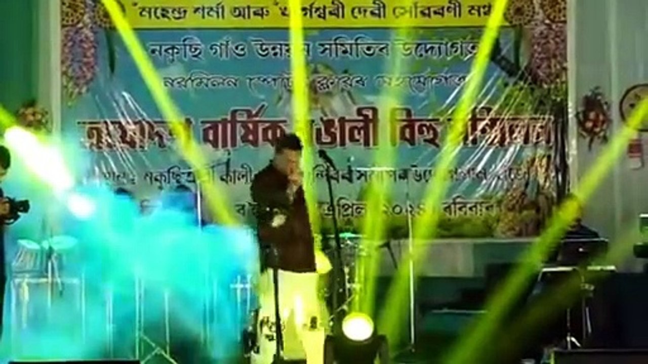 Zubeen Garg live program in hajo  _ Monor Nijanot____Assamese Song Stage Show Zubeen Garg 2024