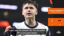 Playful Maddison compares Spurs teenager Mikey Moore to Neymar