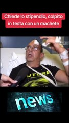 Chiede lo stipendio, colpito in testa con un machete