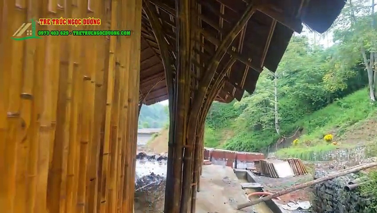 Kiệt Tác Nhà Tre Lợp Mái Lá Tinh Tế Tại Hòa Bình - Dấu Ấn Kiến Trúc Xanh Của Tre Trúc Ngọc Dương
