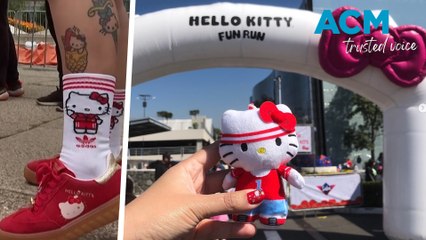 Annual Hello Kitty fun run celebrates cartoon's 50th anniversary