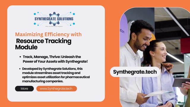 The Resource Tracking Module in SS ERP MFG (Pharmaceuticals)
