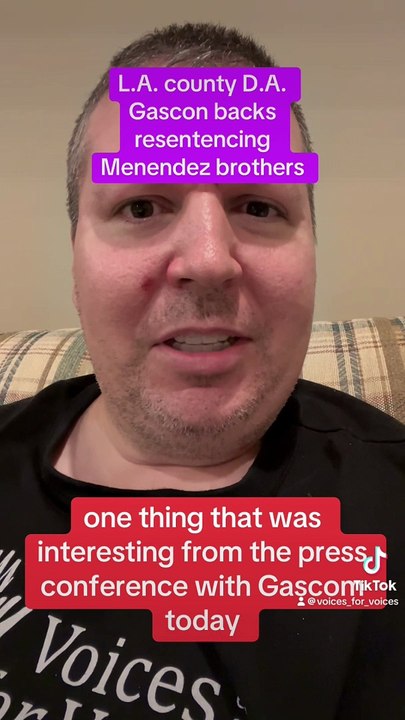 L.A. County D.A. Gascon backs resentencing Menendez brothers